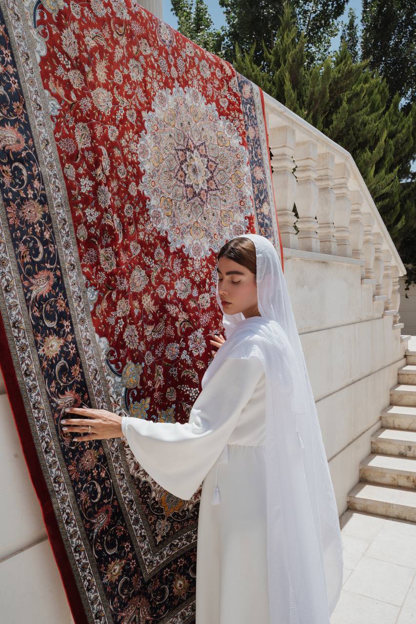 فرش ماشینی ابریشمی _ کد 4513 - تصویر 4