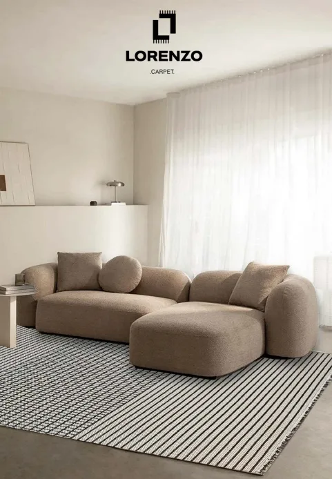 فرش ماشینی طرح لورنزو _ 2474 B - تصویر 3